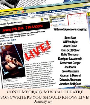 Kerrigan-Lowdermilk featured in Contemporary Musical Theatre Songwriters You Should Know: LIVE!